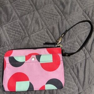 Fossil Keyper Zip Wristlet Clutch Multicolor